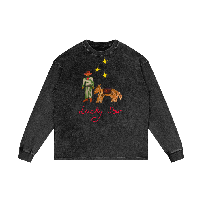 Long Sleeve Tee - Lucky Star Cowboy