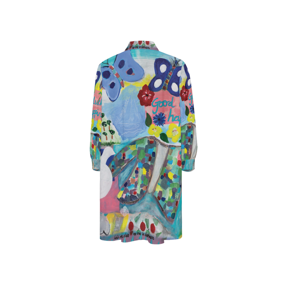 Shirt Dress - Good Luck & Happiness