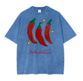 Short Sleeve Tee - Portafortuna Chilli - Blue